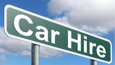 Car Hire - Free of Charge Creative Commons Green Highway sign image