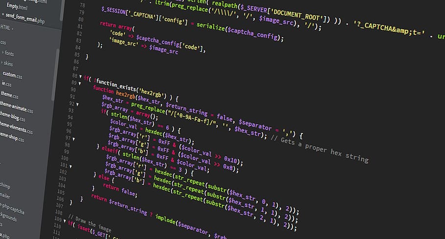 Computer script screengrab, code, coding, web, development, web ...