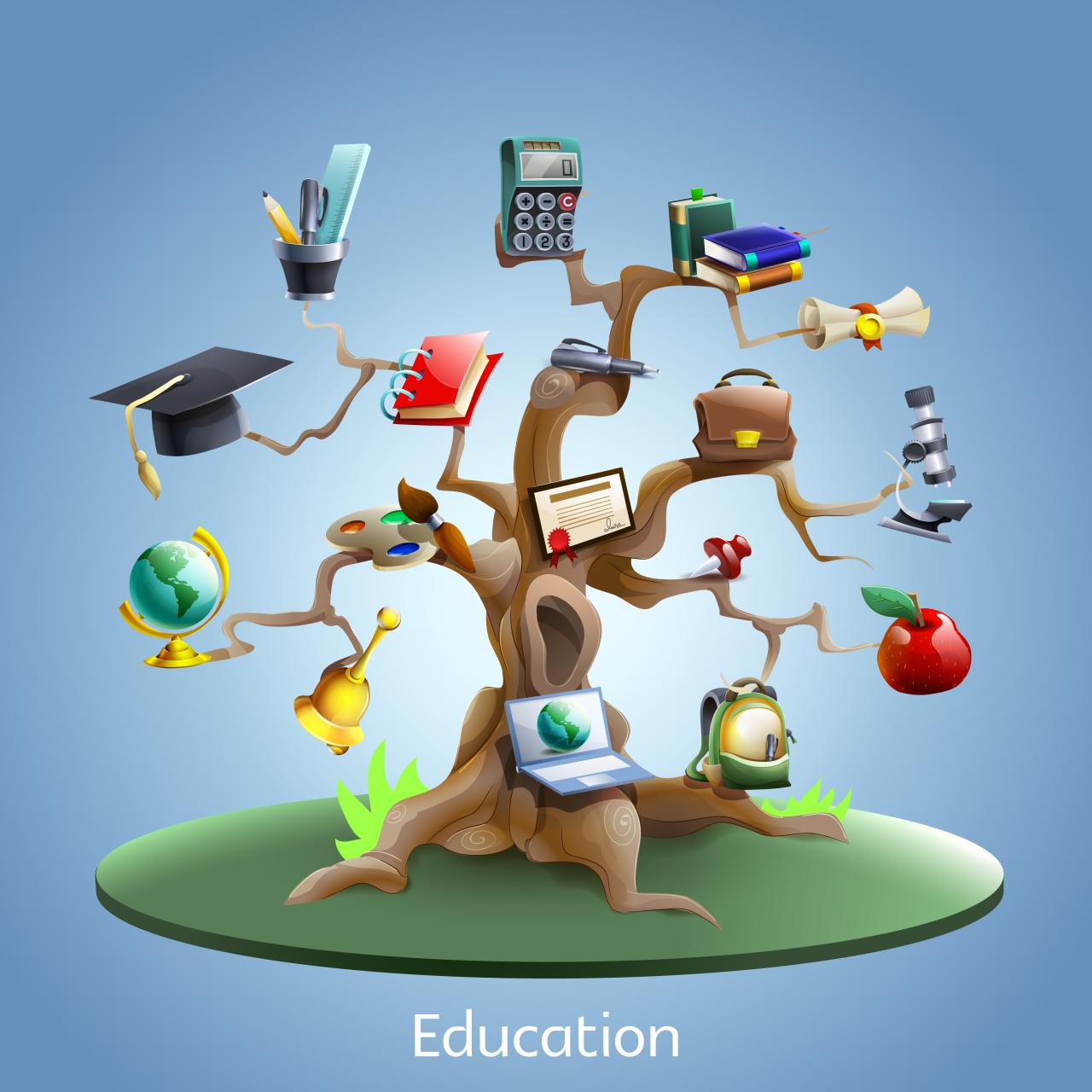 Education tree concept 462348 Vector Art at Vecteezy