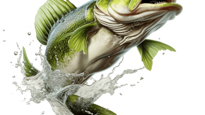 Jumping Bass Vector Clipart