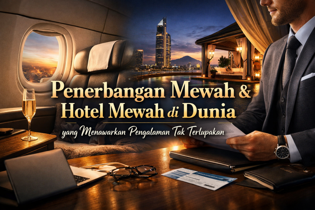 Penerbangan Mewah dan Hotel Mewah di Dunia yang Menawarkan Pengalaman Tak Terlupakan