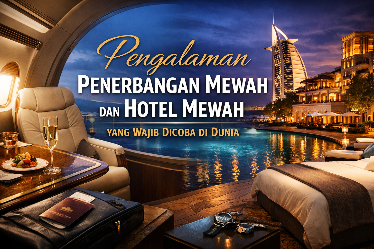 Pengalaman Penerbangan Mewah dan Hotel Mewah yang Wajib Dicoba di Dunia